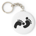 baby footprints keychains