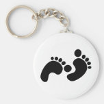 baby footprints keychains