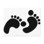 baby footprints postcards