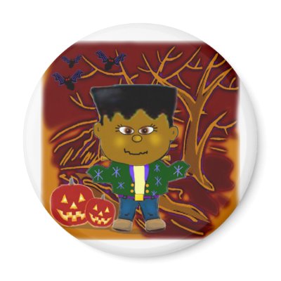 Baby Frakenstein Magnets by Castleinc