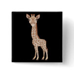 Baby Giraffe Pinback Buttons