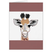Baby Giraffe Greeting Cards