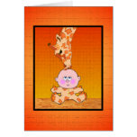Baby & Giraffe Greeting Cards
