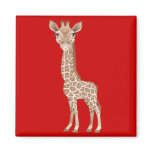 Baby Giraffe Refrigerator Magnets