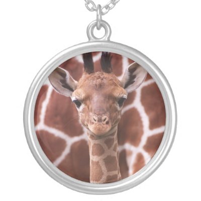 Baby Giraffe Necklace by walkandbark