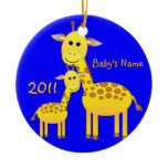 Baby Giraffe/photo Christmas Tree Ornament