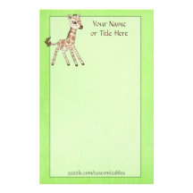 Baby Giraffe Stationery