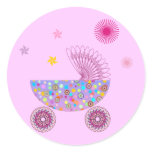 Baby Girl A2 Round Sticker
