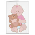 Baby Girl and Teddy cards