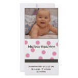 baby girl announcement photo card photo cards
