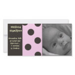 baby girl announcement photo card photo cards