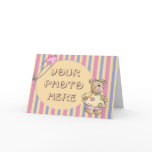 Baby Girl Bear Greeting Card