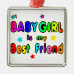 Baby Girl Best Friend Christmas Tree Ornaments