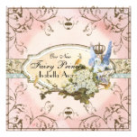 Baby Girl Birth Annoucement - Faerie Princess Announcement