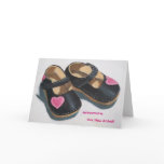 BABY GIRL BIRTH ANNOUNCEMENT CARD