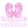 Baby Girl Booties Baby Shower Gift Sticker