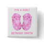 Baby Girl Booties Button