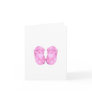 Baby Girl Booties Note Card