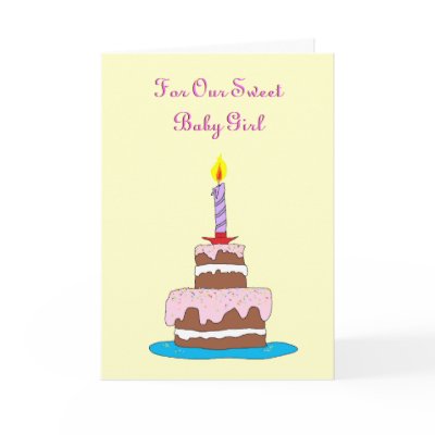 Baby Girl, Cake First Birthday by pamdicar