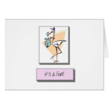 Baby girl card
