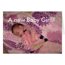 baby girl congrats card