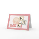 Baby Girl Congratulations Card