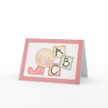 Baby Girl Congratulations Card