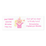 Baby Girl Customized Announcement Card Business Cards