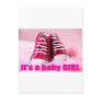 Baby girl cute baby shoes post card