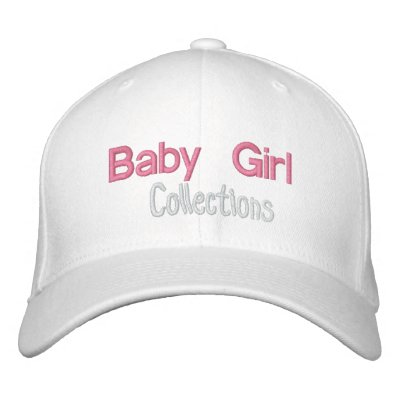 Baby Girl Fitted hat Embroidered Hats by kidfreakyboy