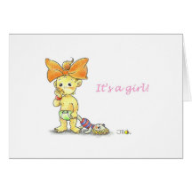 Baby girl Greeting Card