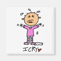 Baby Girl I Cry Tshirts and Gifts Refrigerator Magnets