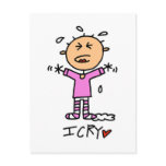 Baby Girl I Cry Tshirts and Gifts postcards
