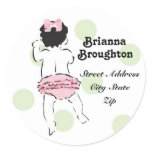 Baby Girl in Ruffled Panties Address Label