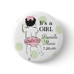 Baby Girl in Ruffled Panties Button