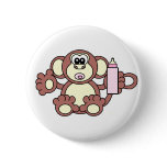 BABY GIRL MONKEY buttons