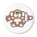 BABY GIRL MONKEY magnets