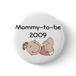 baby girl, Mummy-to-be2009 buttons