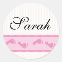 Baby girl name stickers
