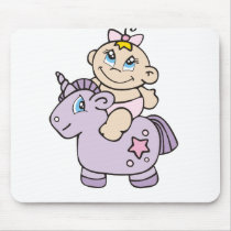 Baby Girl on Unicorn