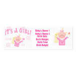 Baby Girl Personailzed Photo Announcement Card business cards