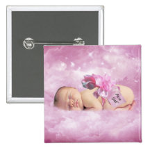 Baby girl pink clouds fantasy