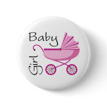 Baby girl pink stroller buttons