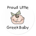 Baby Girl Proud Greek Sticker