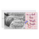 Baby Girl Rattle Picture Card