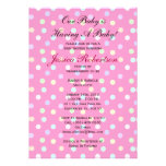 Baby Girl Shower, Cute Baby PolkaDots with Gifts, Custom Invitations