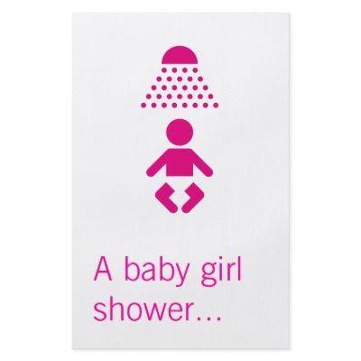 Baby girl shower full color flyer by kristadegroot