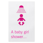 Baby girl shower flyers