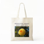 Baby Girl tote bags gifts Orange Dahlia Flower
