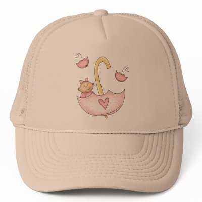 Baby Girl Umbrella Mesh Hats by kids_tshirts